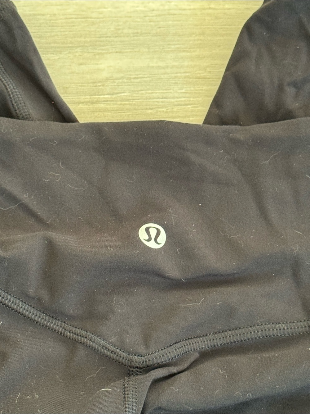 lululemon athletica Women’s Black leggings with cuffed legs